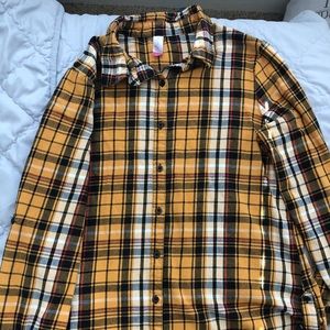 Women’s Fall Long Sleeve Button Down Flannel Shirt